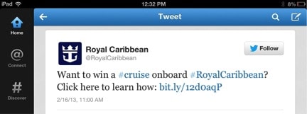 @RoyalCaribbean Tweet